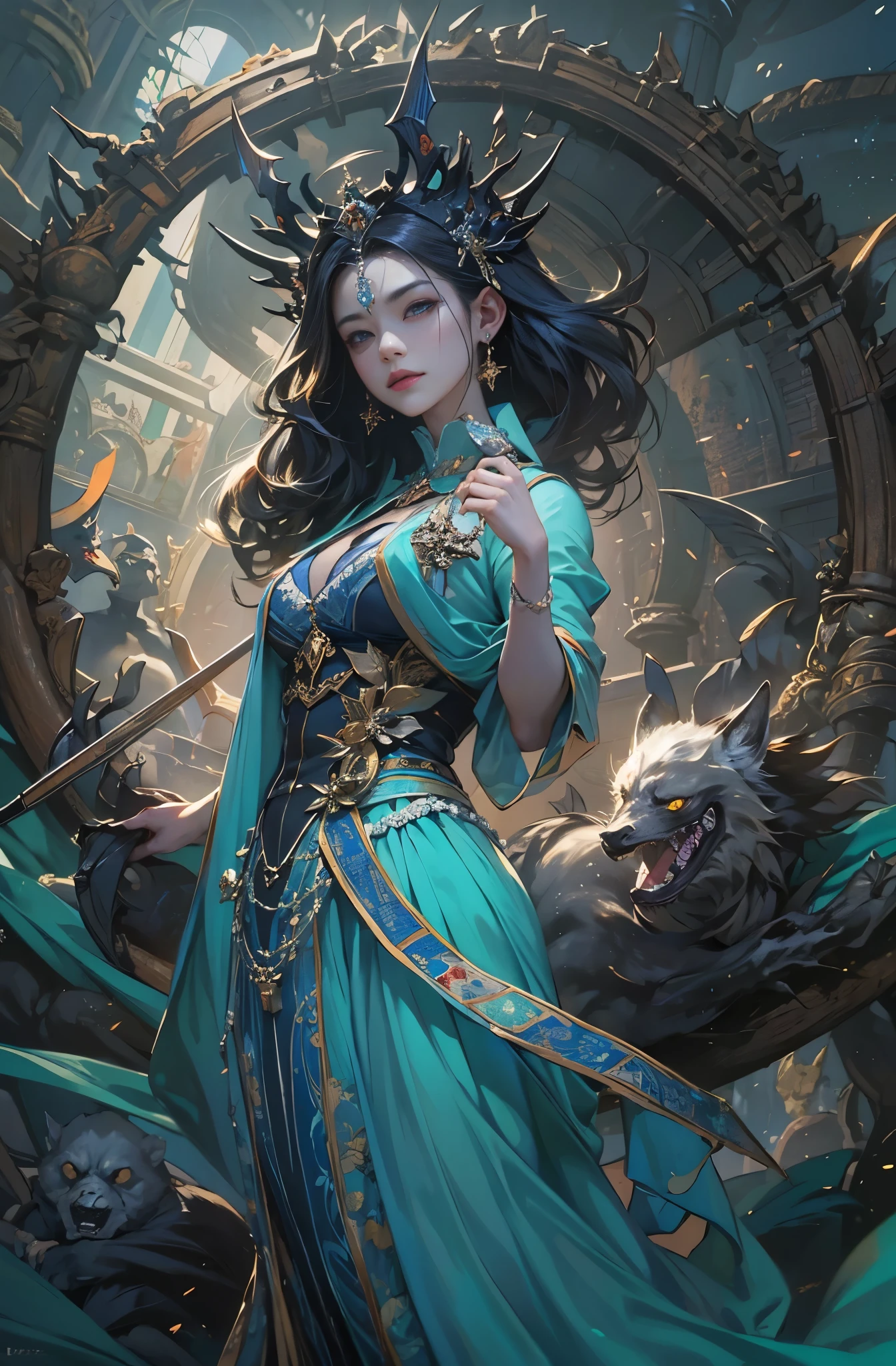 Jet Black Tone、hell、purgatory、Mozart'Requiem、Mysterious、Horror、Gothic、darkness、Hunger、Contagious diseases、ruler、Pitch black、despair、Lament、oppression、none、Extreme cold、Black Ghost、Breathtaking beauty, Very beautiful Caucasian woman in her 20s、Queen of the Dead、Persephone, Ultra-fine paintings by Yan J., Artstation Contest Winner, Fantasy art, Karol Baak and Peter Mohrbacher, Mohrbacher's artistic style, Peter Mohrbacher's style, Peter Mohrbacher Art Style, Peter Moerbacher Style, detailed Fantasy art, 4K Fantasy art, By Jean Jay., Fantasy artスタイル, 2. 5D CGI Anime Fantasy Artwork, epic Fantasy artスタイル hd, Epic fantasy digital art style, 詳細なFantasy art, Detailed digital 2D fantasy art, Luan Jia and Artgerm, 8k Fantasy art, Sharp contours, Sharp eyes with slit length, Beautiful and delicate blue eyes, pretty much beautiful face, Unparalleled beauty, masterpiece, highest quality, The perfect angle, Perfect composition, Best Shot, Official Art, Cinematic light, Very beautiful and fantastic scenery, before, Ultra-precision coating, Luminism, art by Carne Griffiths and What a bone Concept Art, 4K resolution, Fractal isometricdetailed bioluminescence , 3D Rendering, Octane Rendering, Exquisitely crafted , Cinematic, Trending isometric surreal cover photos、Art Station'Amazing full color, Hit definition , Cinematic,Great background, Abstract Beauty,stand, Approaching perfection, Pure Form, Golden Ratio, minimum, Revert, Concept Art, What a bone、Intricate details, 8K Post-Production, High resolution, Hyper Detail, Art Stationのトレンド, Studio shot, Intricate details, Extremely delicate and detailed painting style, Beautiful painting art, Close-up