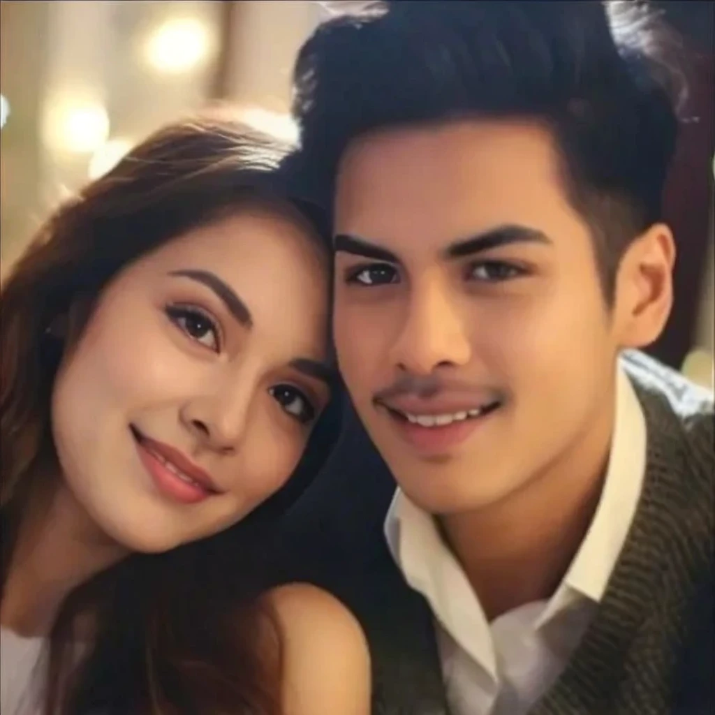 Handsome young and beautiful girl.