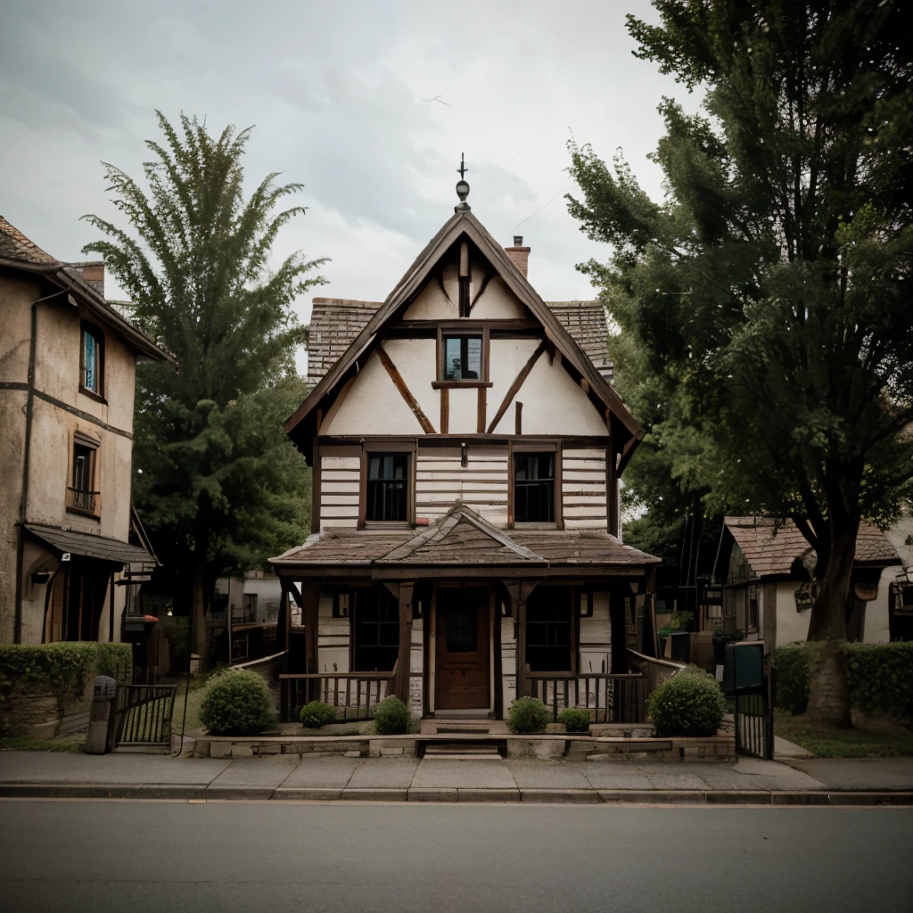 Create A horror house in a small village 