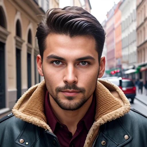 an Hungarian man, focus on the face.