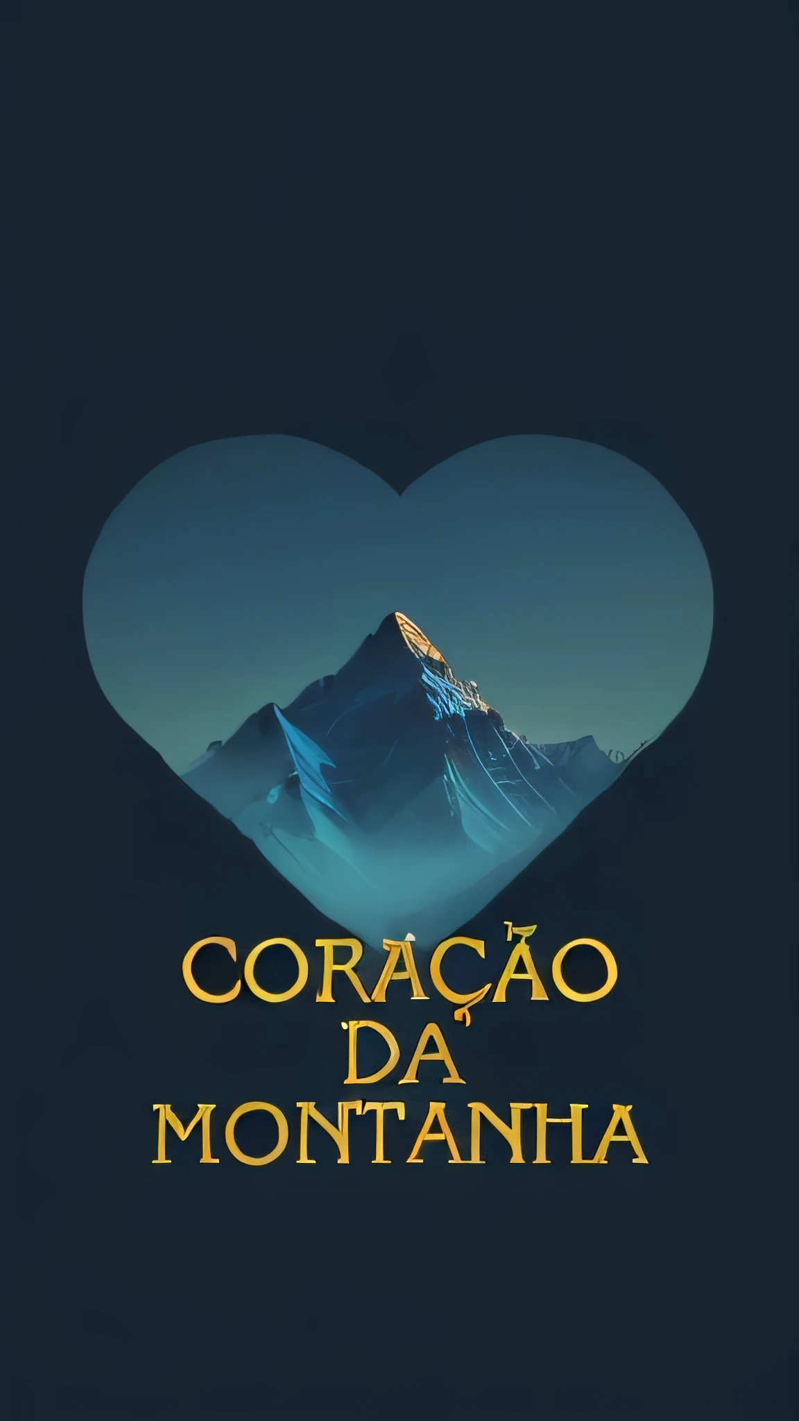 a close-up of a heart-shaped mountain with the words montana heart, Direction: Thomas Corsan Morton, por Conrad Marca-Relli, por Giorgio Cavallon, henrique alvim corrêa, powder Nándor Katona, mobile wallpaper, by Óscar Domínguez, conceito de arte para capa de livro