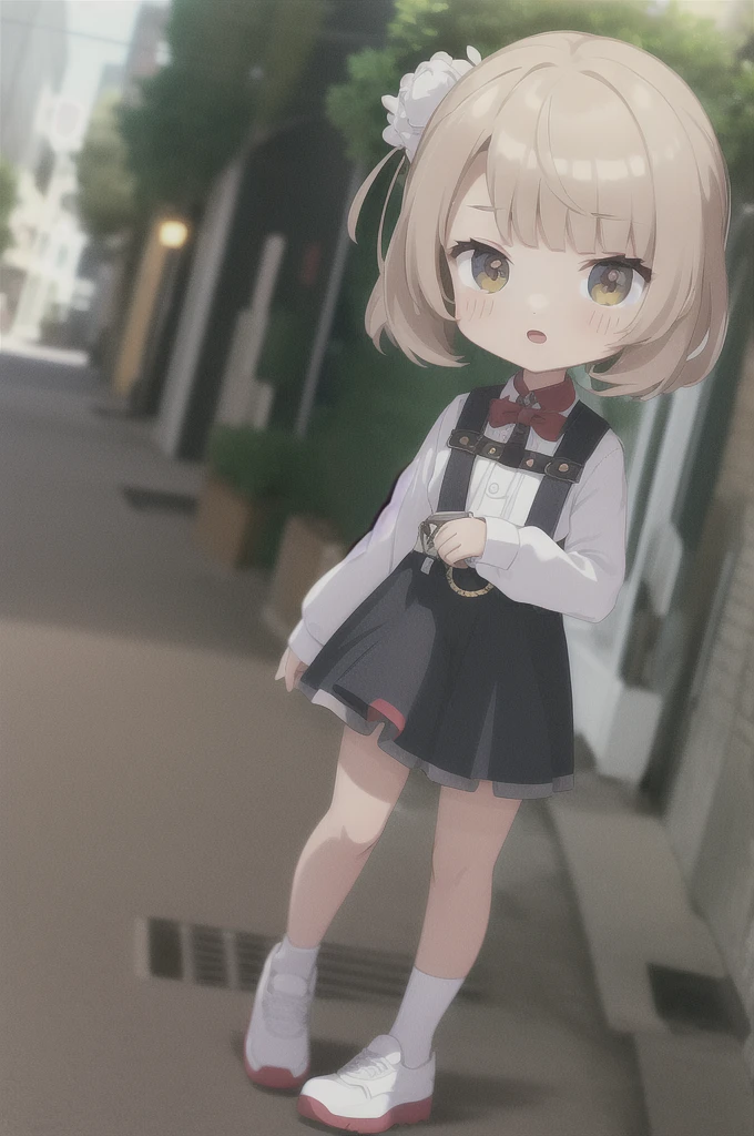 ((((ultra illustrated style:1.0)))),best quality,best animated,masterpiece,ray tracing, global illumination,,chibi,1girl, solo, standing,full body, looking at viewer, outdoors
 