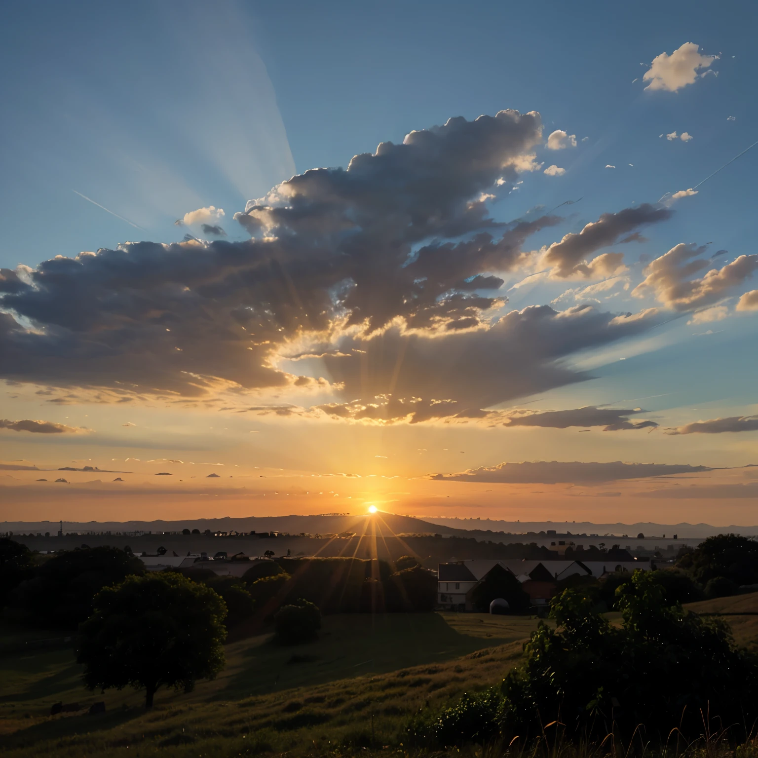 Sun rises