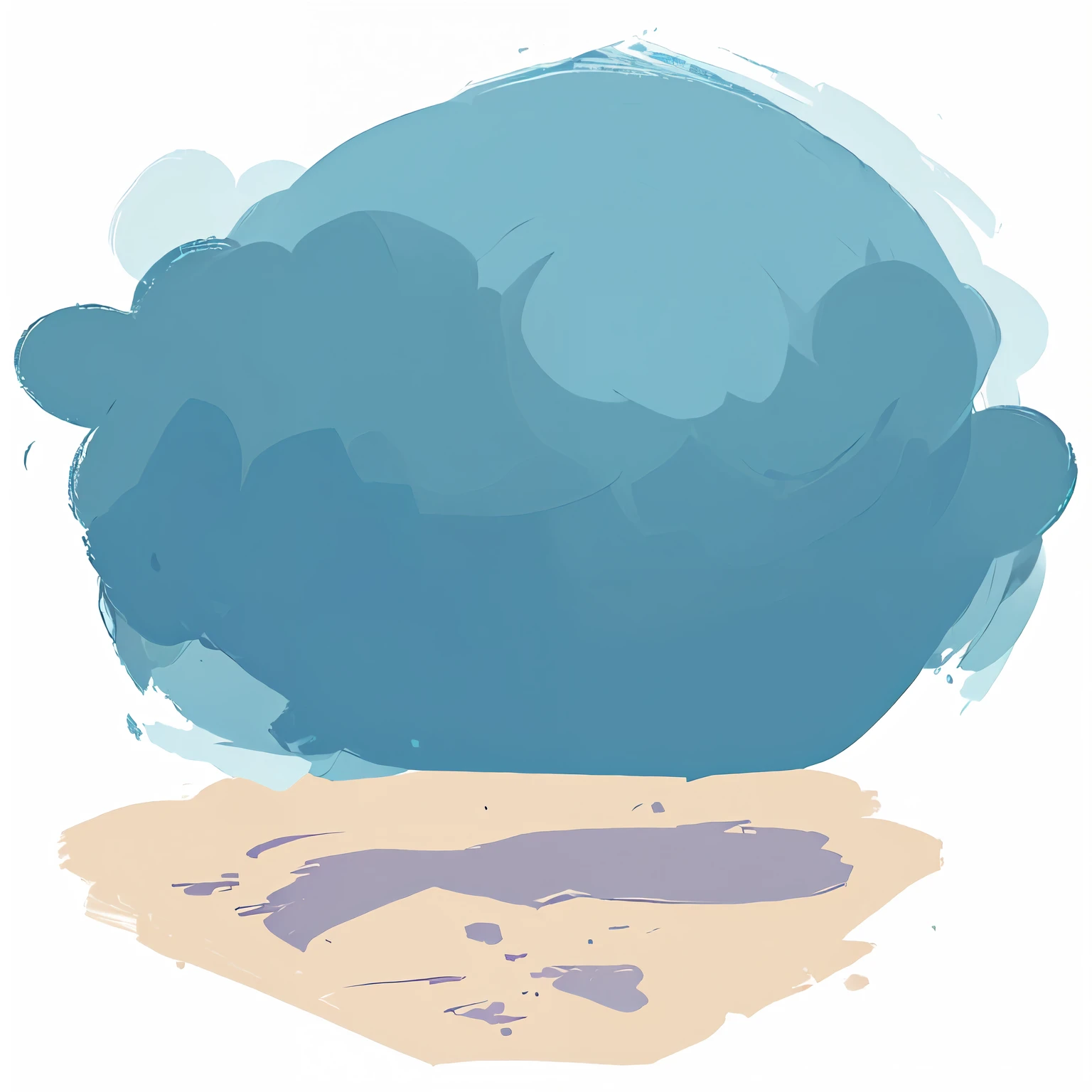 a digital painting, blob, color study, digital watercolor, cloudy day, stylised storm, an expressive digital painting, digital paintin, soft digital painting, paint tool sai!! blue, digital painted, digital drawing, blue paint on top, a daub of cold blue, digital painting