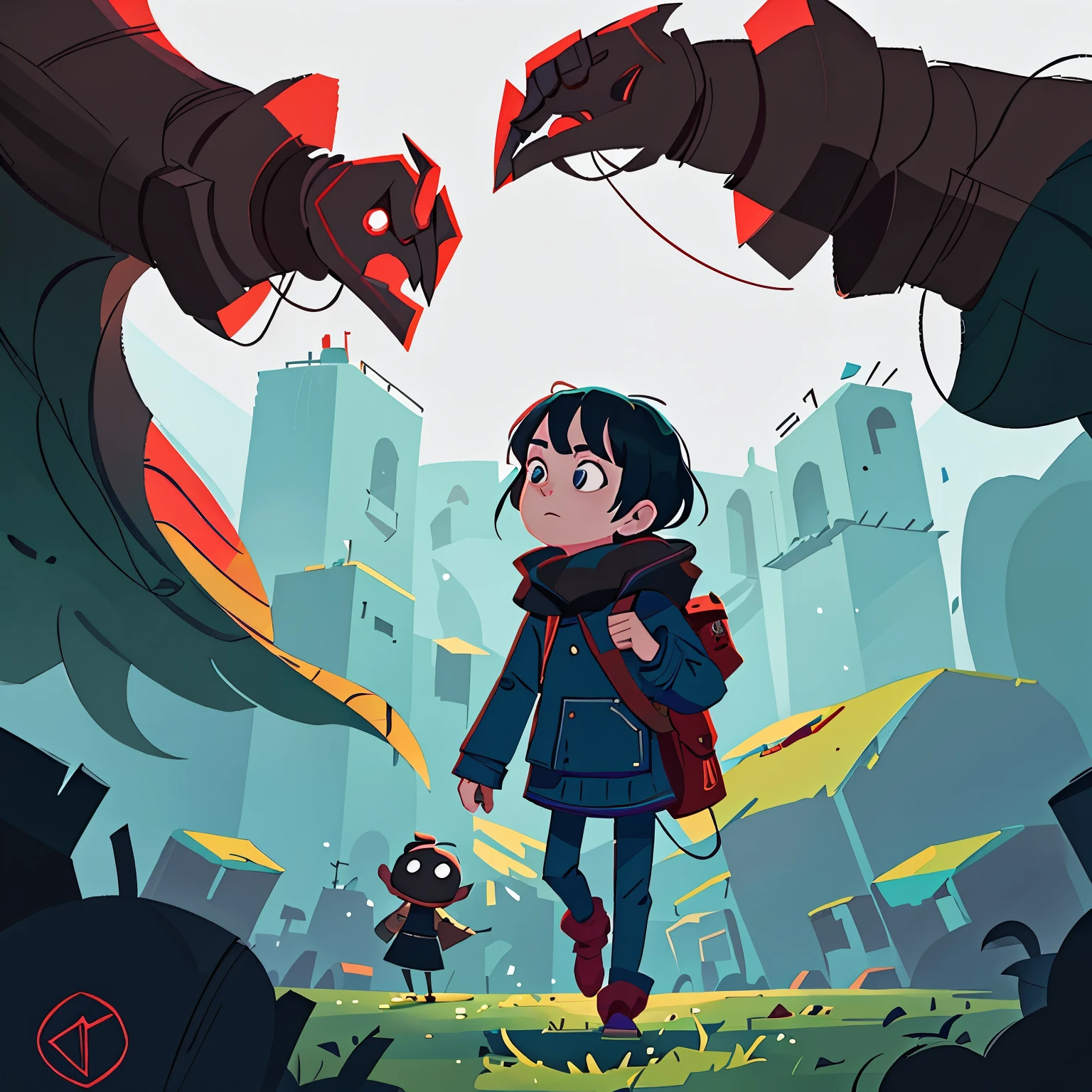 atey ghailan 8 k, android jones and atey ghailan, very coherent stylized artwork, 2d concept art, indie game concept art, game concept art, in style of atey ghailan, illustration concept art, 2d illustration, 2 d illustration, stylized concept art
