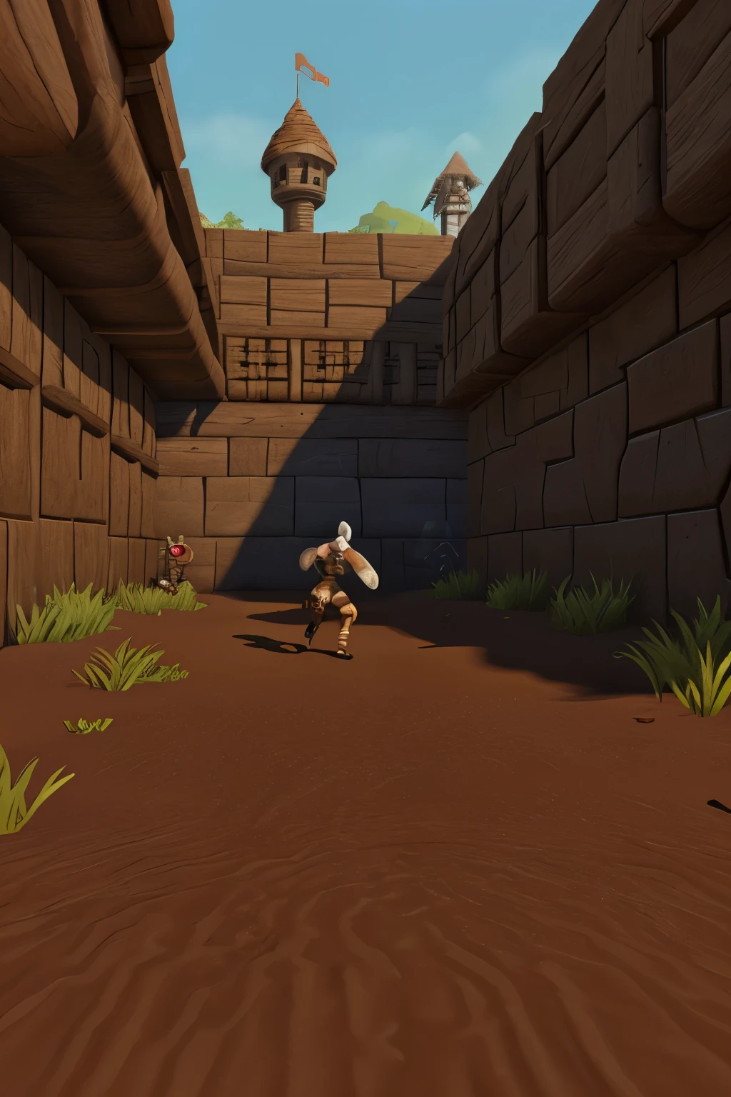 criar tela de inicio de um jogo de plataforma com tema medieval com botoes "play" e com o nome do jogo de "shariman"