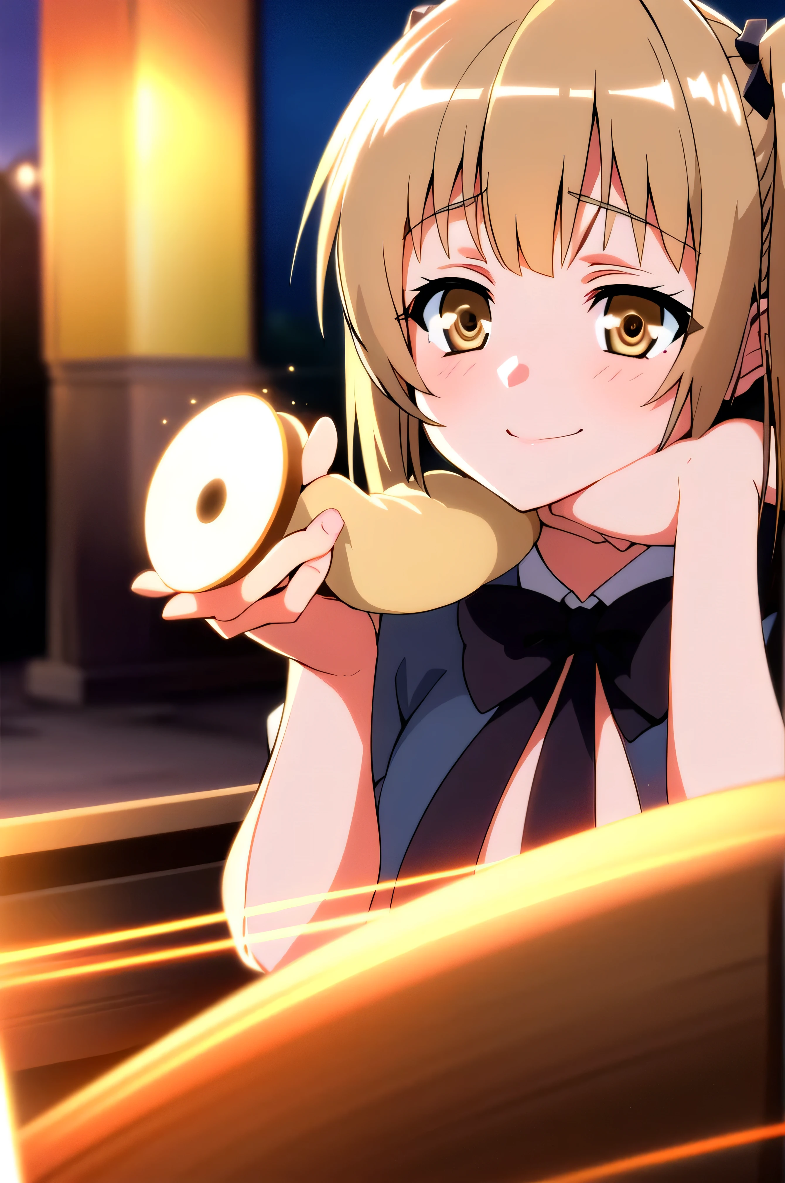 Outdoor,(night),Near hot springs,steam,Rika Jougasaki,Yellow and orange hair hoop, orgasm, blush,open mouth,,(naked),Small breasts,((1boy,ass pov,fellatio,deep throat,Take a deep bite,)),View your viewers,Looking up,cum in mouth,swallow,blowjob face