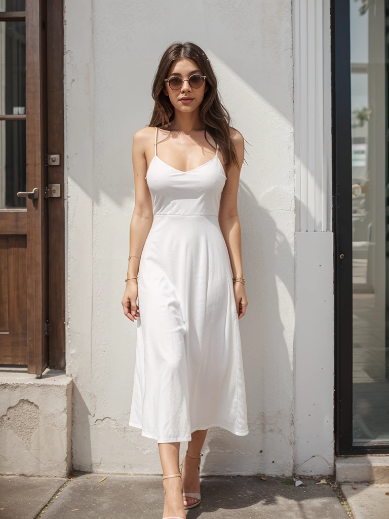 Styling your daily outfit with spaghetti strap midi dress