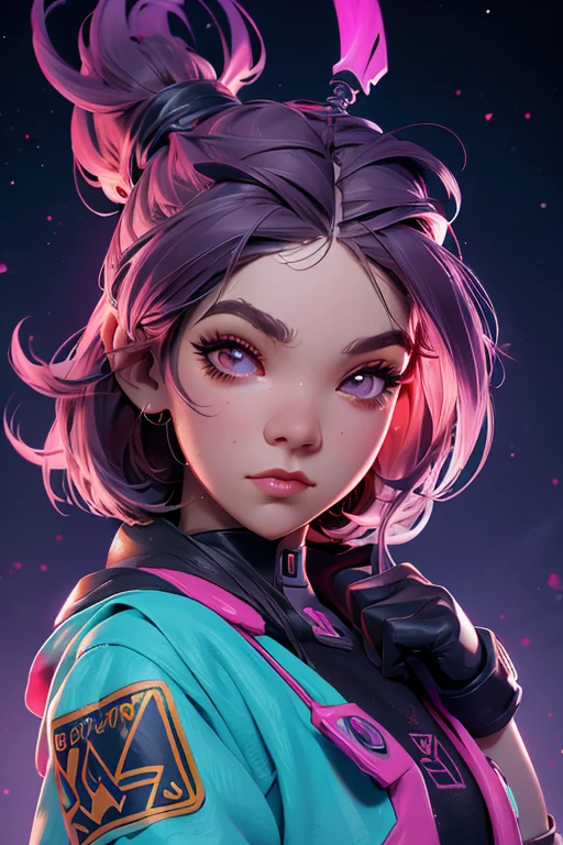 colores electricos, astropunk::1, girl character design, Resplandor de lava, arte integrado, 3D::1, autodesk maya, cepillo::1, Pintor de sustancias, charlie bowater, glamor photography, de cerca, gareth pug, sudadera