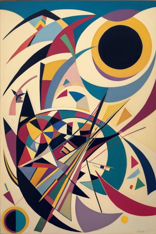 Kandinsky&#39;s painting style，Yangshao painted pottery patterns，Stone sculptures