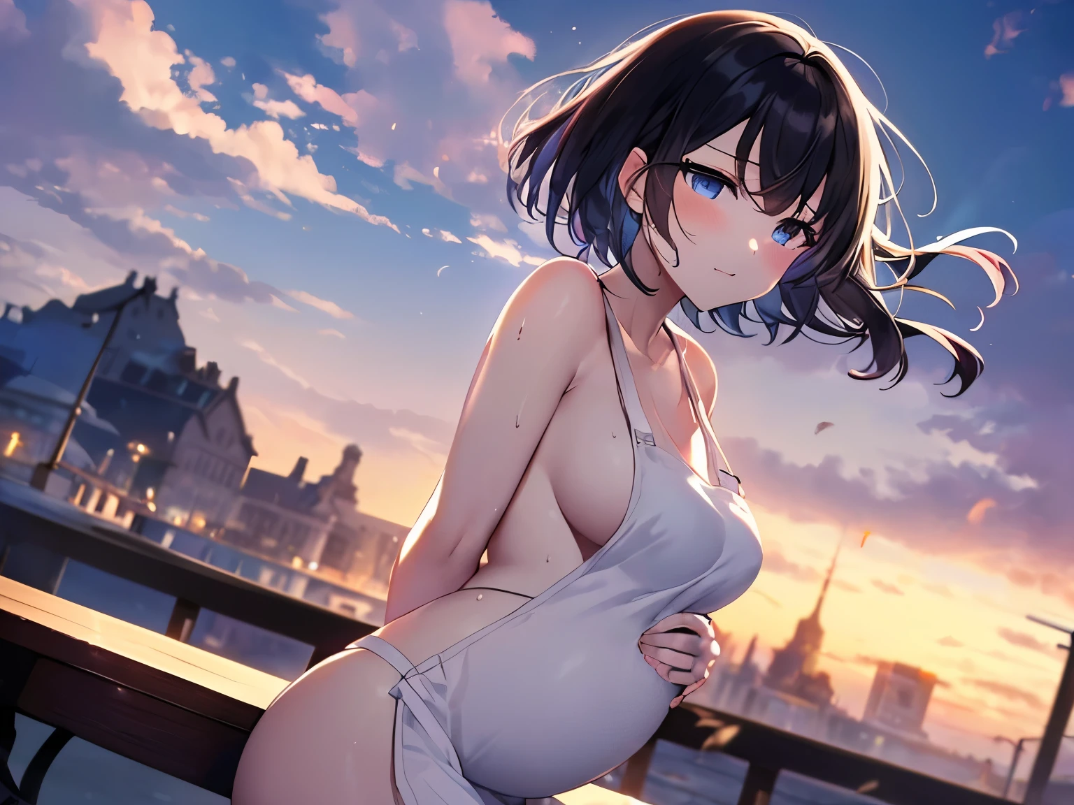 (Tabletop.highest quality).(Black Hair、Bobcut、pregnancy、Naked Apron Knight、Dynamic Low Angle、Hair blowing in the wind、A fluffy apron、A girl sitting on a bench and dozing off、She holds a gorgeous teacup、beautiful spotlight、Beautiful body、Sweating profusely). (CG paintings with attention to detail),(Perfect image).(Naughty gravure、A lustful pervert gravure idol、I'm proud of my outfit、Presentation to the audience)、Comic Strip.shape.1 girl.Detailed face、Running along the shore、Perfect body.(Child body type、Small breasts、Thin chest、No underwear)、Beautiful thighs、Beautiful belly、Perfect Face.Delicate face、Raise your arms、Proudly、Pull your chin in、Seashell hair ornament、Shiny Swimsuit, Gorgeous swimwear、Exposure、#(Beautiful bikini showing off belly and bare legs)、Exposed breasts、Rough skin、Long Hair、(bunny ears girl)bunny ears girl、#((Beautiful brown eyes)).Delicate and beautiful eyes、Beautiful eyes lit by light、Shiny Hair、Reflected Eyes、.(Looking at the audience:1.3).(Red face:1)、#8k wallpaper、Bold full shot、reflected light、Most detailed、Complex、Delicate background、Rough skin、Fine skin、(Super Resolution)、mini skirt、Chirarizum、(whole body、美しいwhole body像、 Body Type)#((Beautiful brown eyes)).Delicate and beautiful eyes、Beautiful eyes lit by light、Shiny Hair、Reflected Eyes、.(Looking at the audience:1.3).(Red face:1)、#8k wallpaper、Bold full shot、reflected light、Most detailed、Complex、Delicate background、Rough skin、Fine skin、(Super Resolution)、mini skirt、Chirarizum、(whole body、美しいwhole body像、 Body Type)