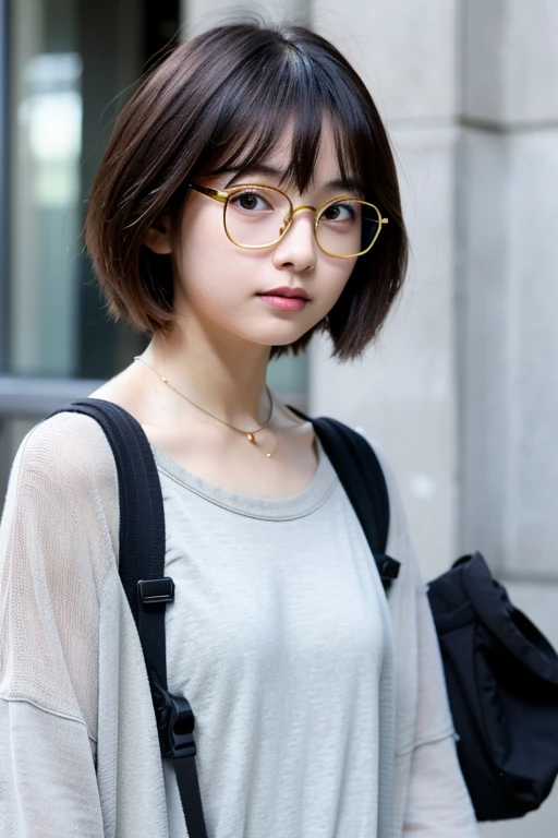 、Glasses、short hair、whole body、anime