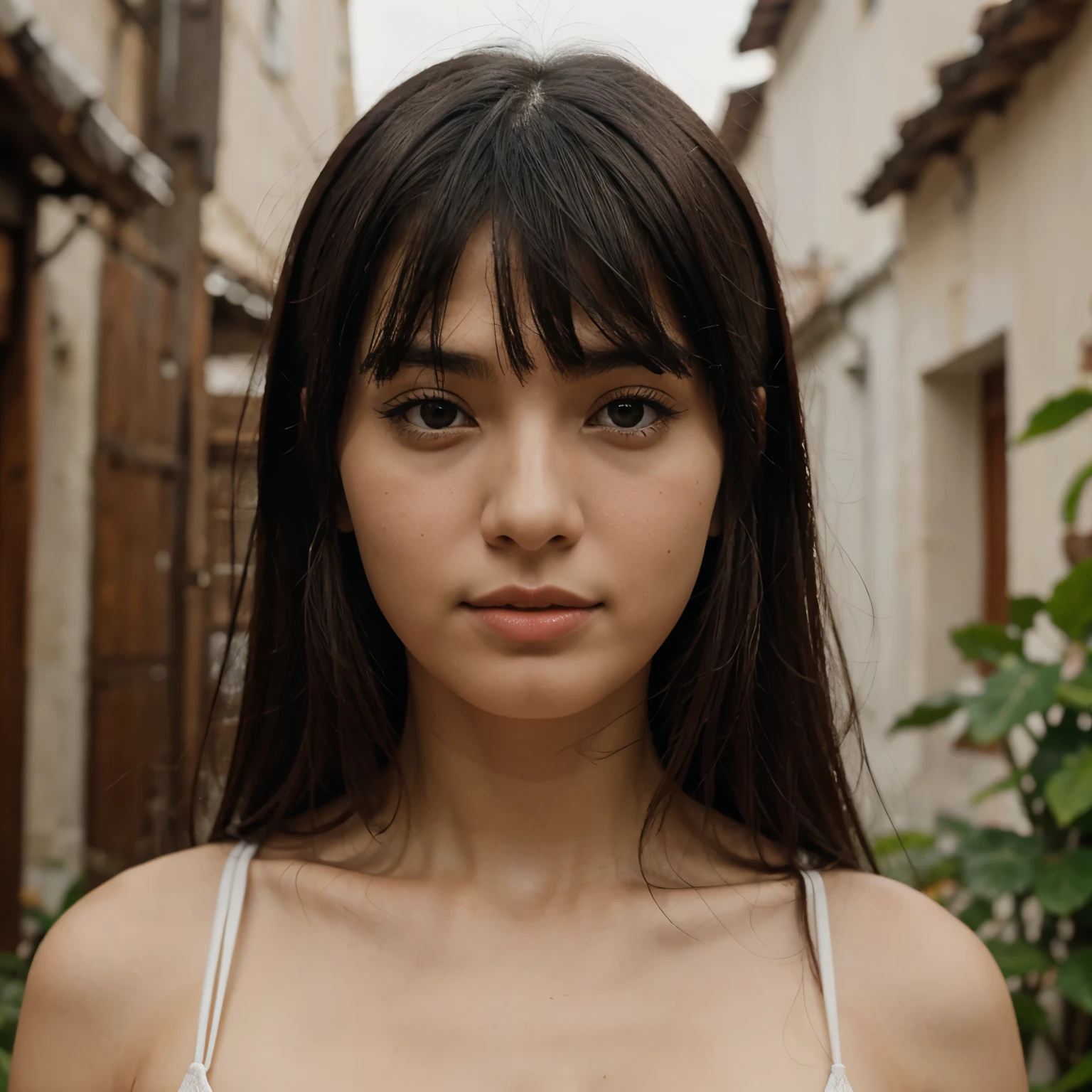 Franja, rosto oriental,