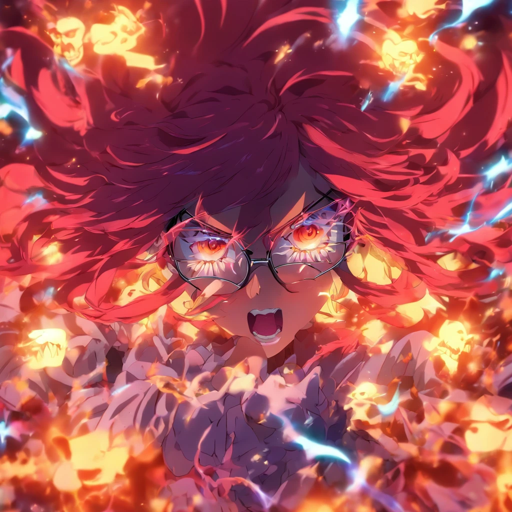 death summons　woman　Glasses