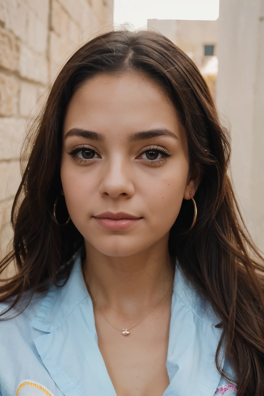 Crea la imagen de una chica muy linda con una cara perecta que enamore a cualquiera