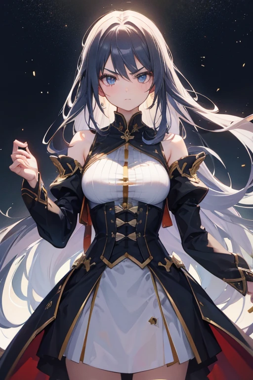 1girl, long hair, arrogant expression