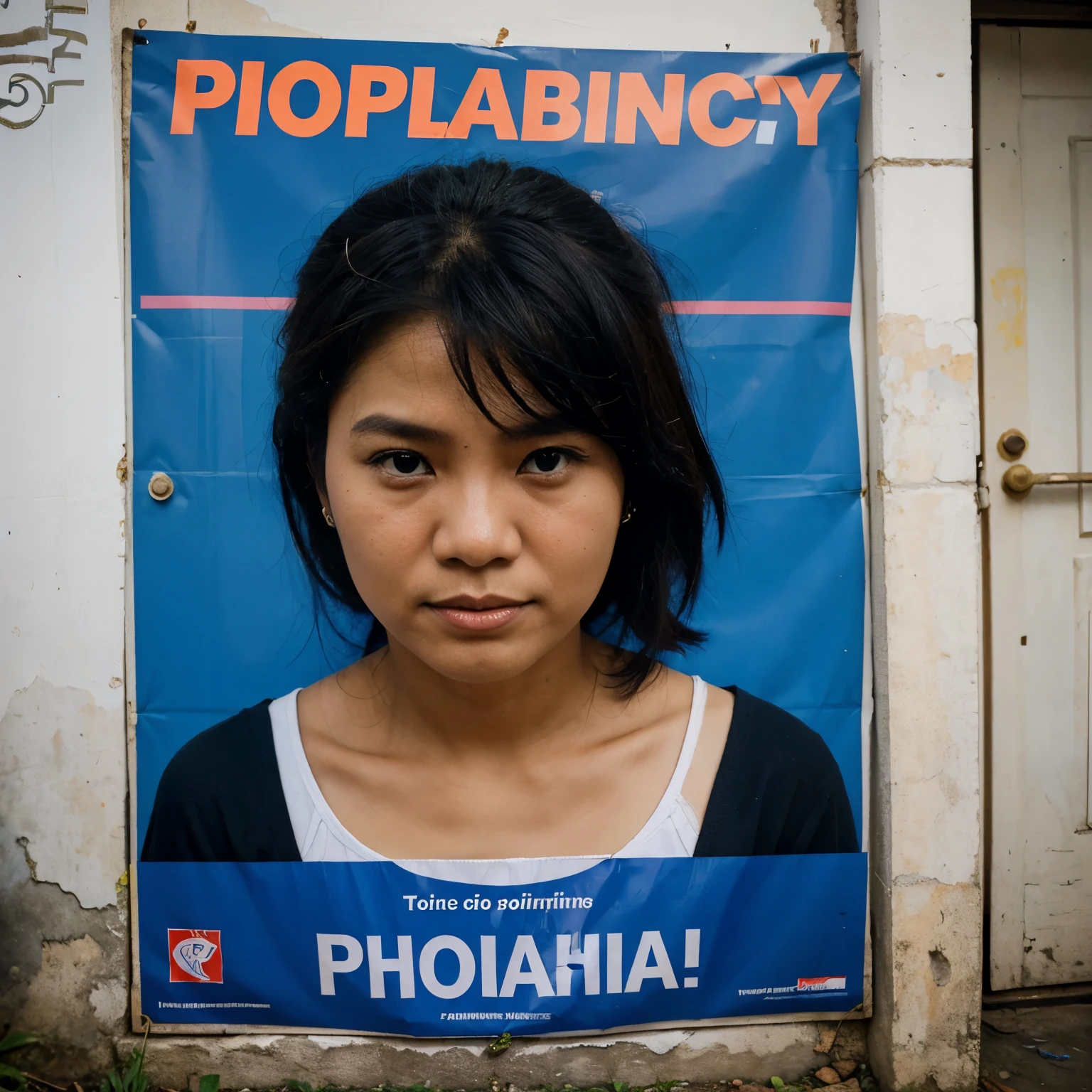 Do a advocacy campaign poster for poverty in the Philippines make it simple