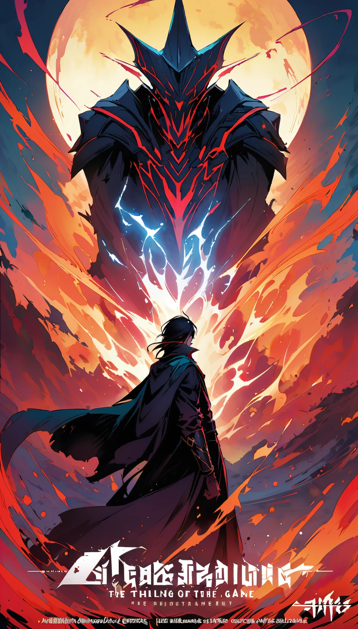 title: "Raech's Sinister Transformation - Cover Art from "I'm thinking about it, to kill you".
Image description:
The cover reveals the chilling, transformative journey of enigmatic character Raech in the thrilling game. "I'm thinking about it, to kill you". In the first half of the image, depicted as relaxed and, it would seem, harmless young Raech., Dressed in a sweatshirt, jeans, and running shoes, with a mischievous smile, playing on the lips. His eyes, However, give a hint of darkness, hiding underneath.