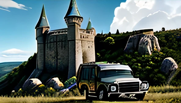Pickup Trucks,On the Hill,Castle in the Sky