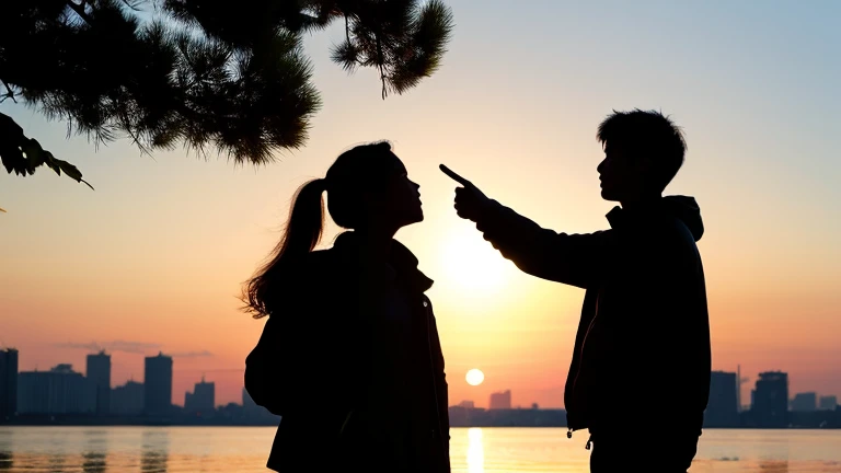 wood々Silhouette of