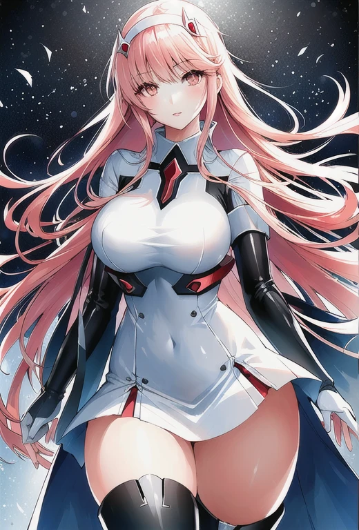 (zero_two_001:1.4), Thicc school 1girl wearing knee-length pleated skirt, Skirt pull, skirt lift, Expose, Short skirt, Gorgeous Features, Clear face, Symmetrical face, Pretty Face, Rendering the eyes, Delicate eyes, beautiful hair, Smile, Long legs, [Thick|slim] Bare thighs, Thigh clearance, Natural breasts, Symmetrical breasts, Perfect breasts, Anatomy, fit, in good shape, Dissonance, Tempting, Mature, Masterpiece Portrait, Extreme details, (character focus:1.4), Very detailed, 8k octane, HDR, Super detailed, best quality, best quality, Realistic lighting, Ultra Detailed
