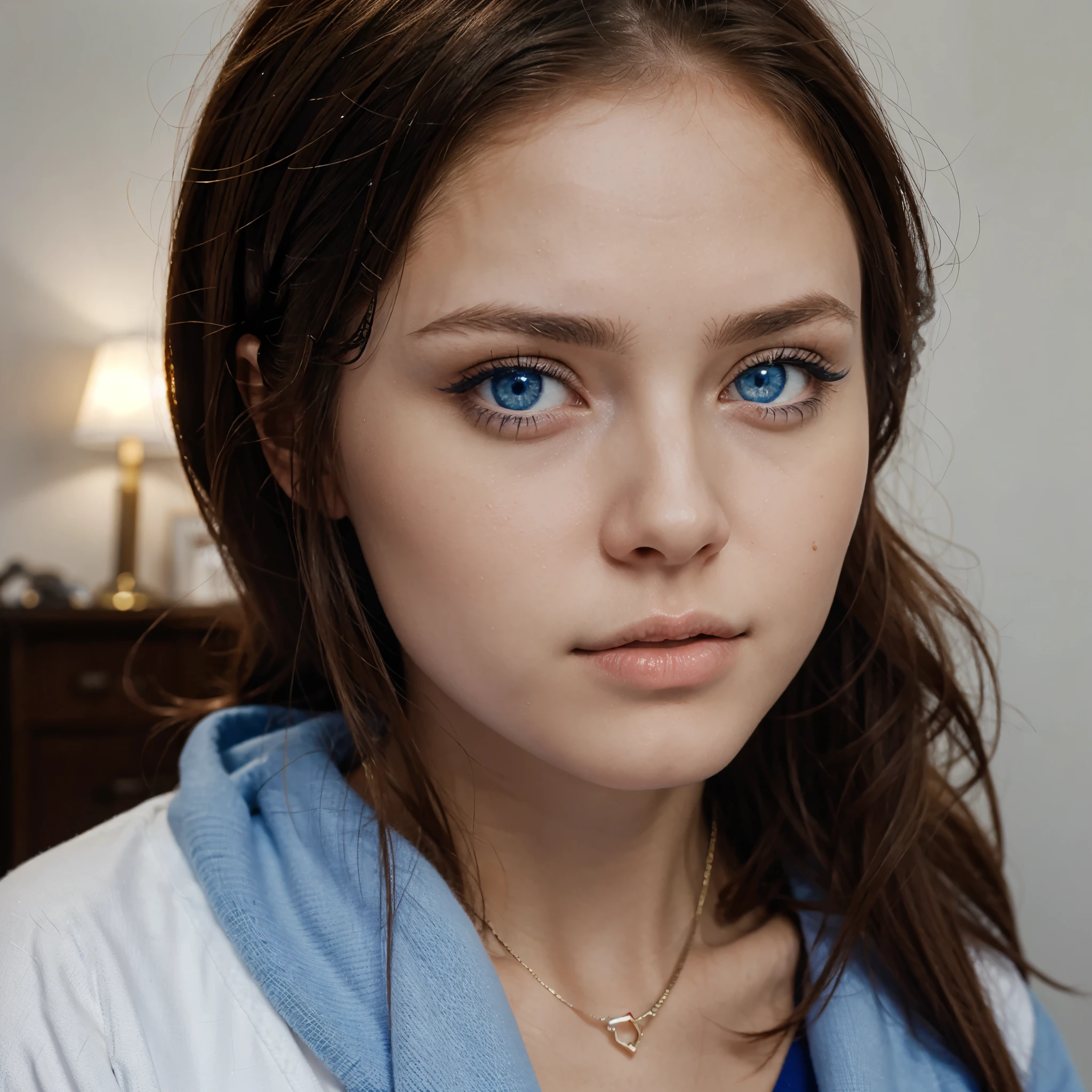 Russian girl, blue eyes