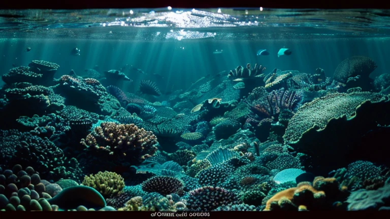 Fantastic deep sea scenery