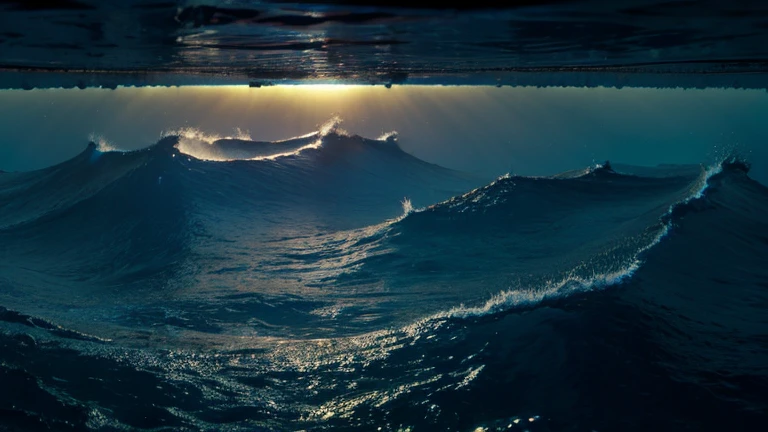 Fantastic deep sea scenery
