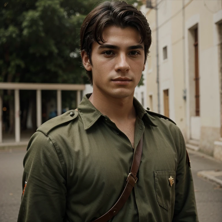 Spanish young adult male soldier, 70s