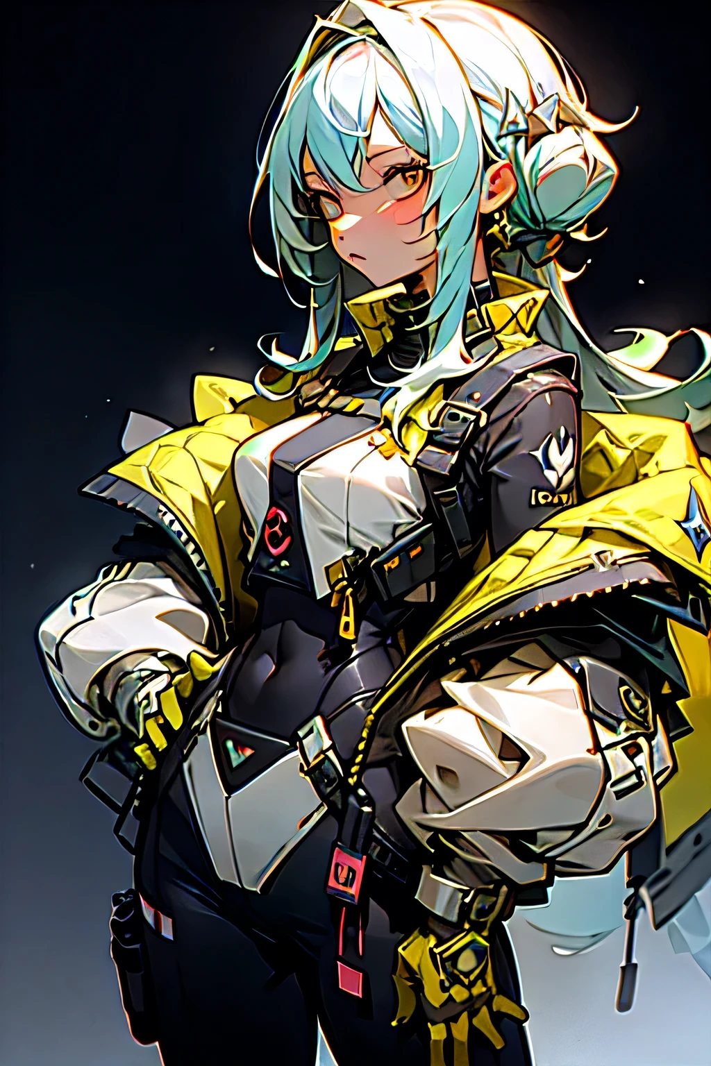 flirting girl from Takt Op.Destiny, anime, hyper detailed
