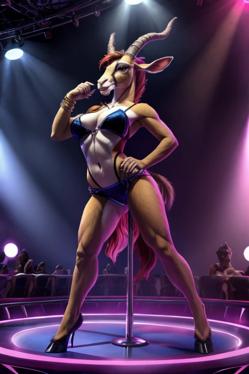 Komodo dragon stripper bikini dancing money