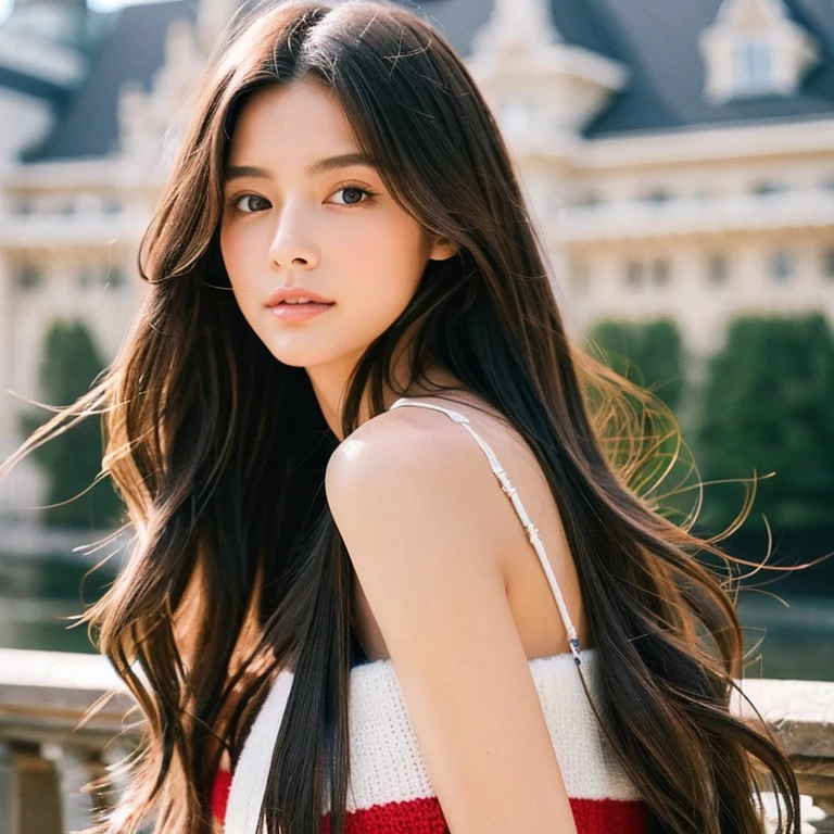 Long Hair、Great style、European and American beauty
