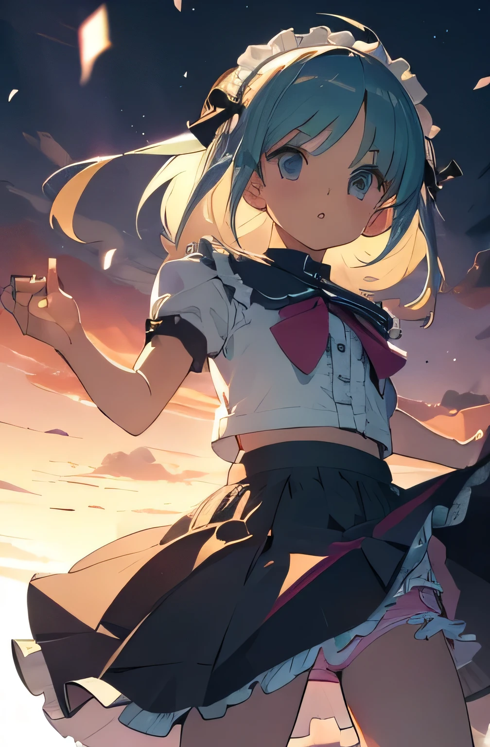 skirt Child frill panty shot