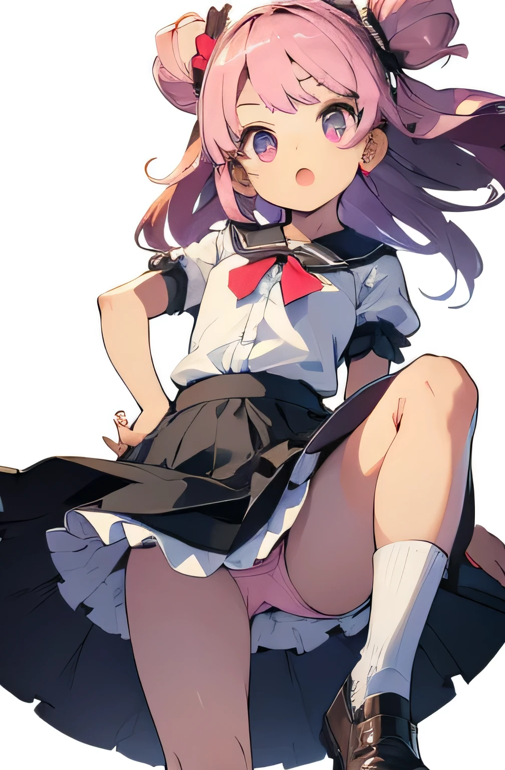 Girl skirt Child frill panty shot