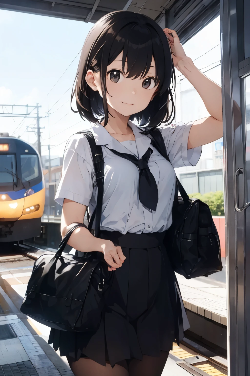 After school、friend、train