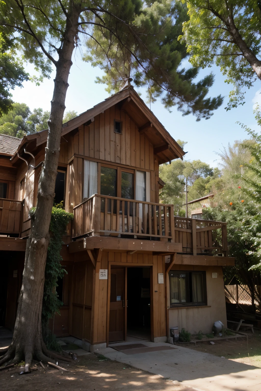 planta de emplazamiento de arquitectura en un bosque