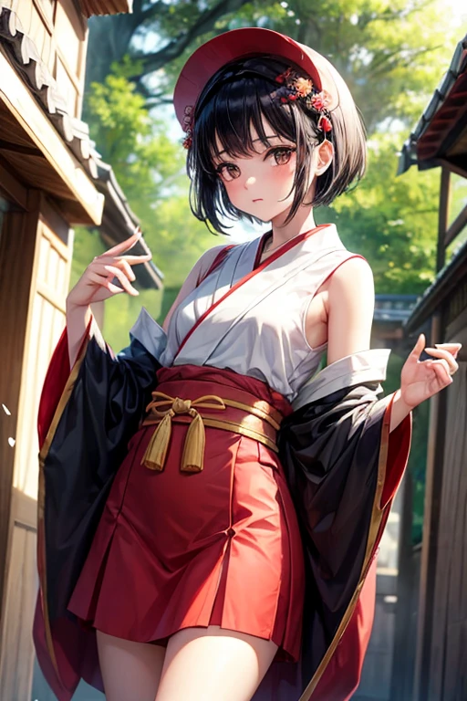 Boy with black hair shortcut Childhood remains No She was dancing, hiding away from view and showing it only to me, wearing a short shrine maiden outfit shyly