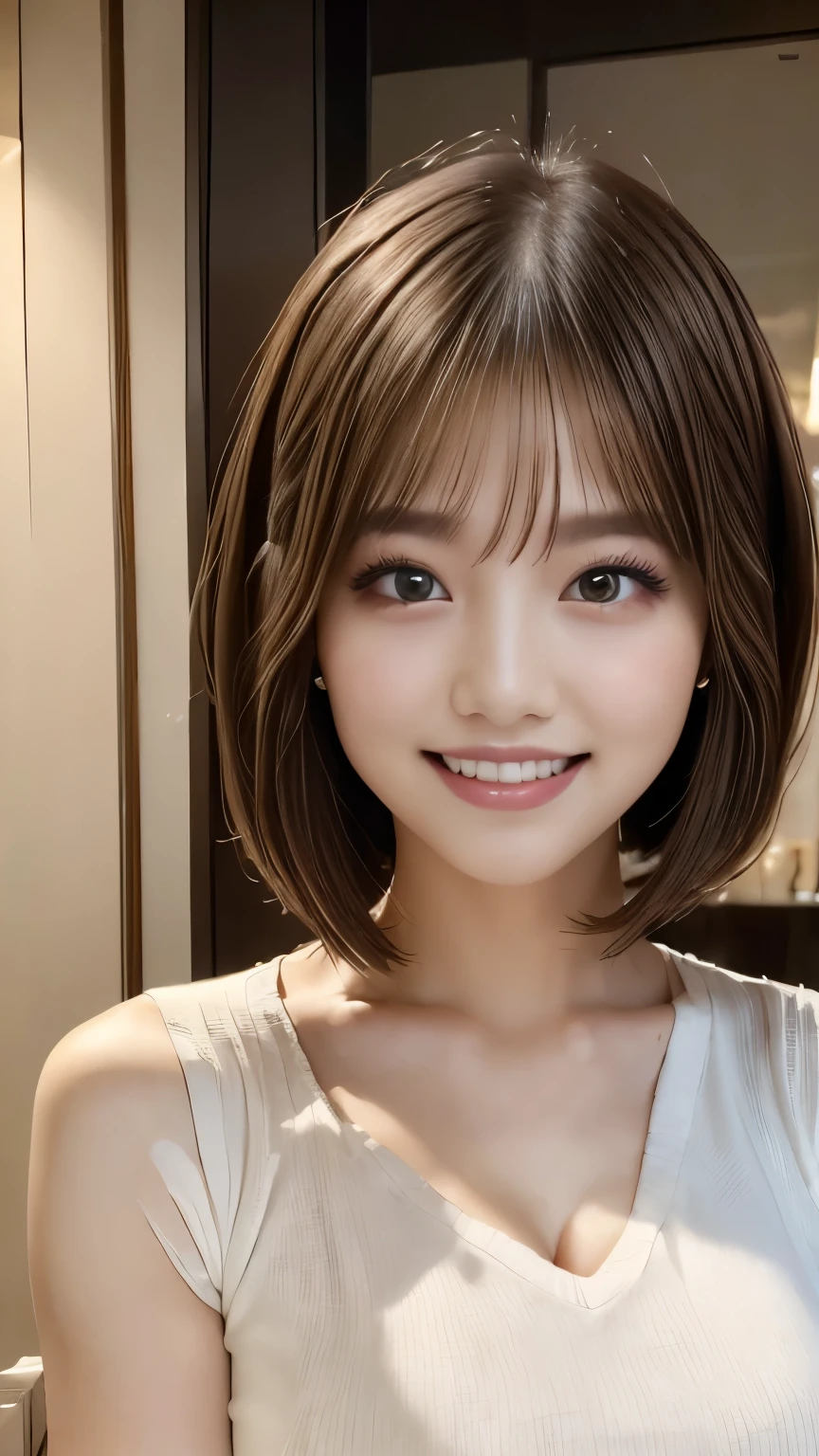 ((highest quality, 8k, masterpiece: 1.3)), One girl, The beauty of slim abs: 1.3, (Hairstyle Casual, ), dress: 1.1, Very beautiful face, Delicate eyes, double eyelid, smile, Home,
