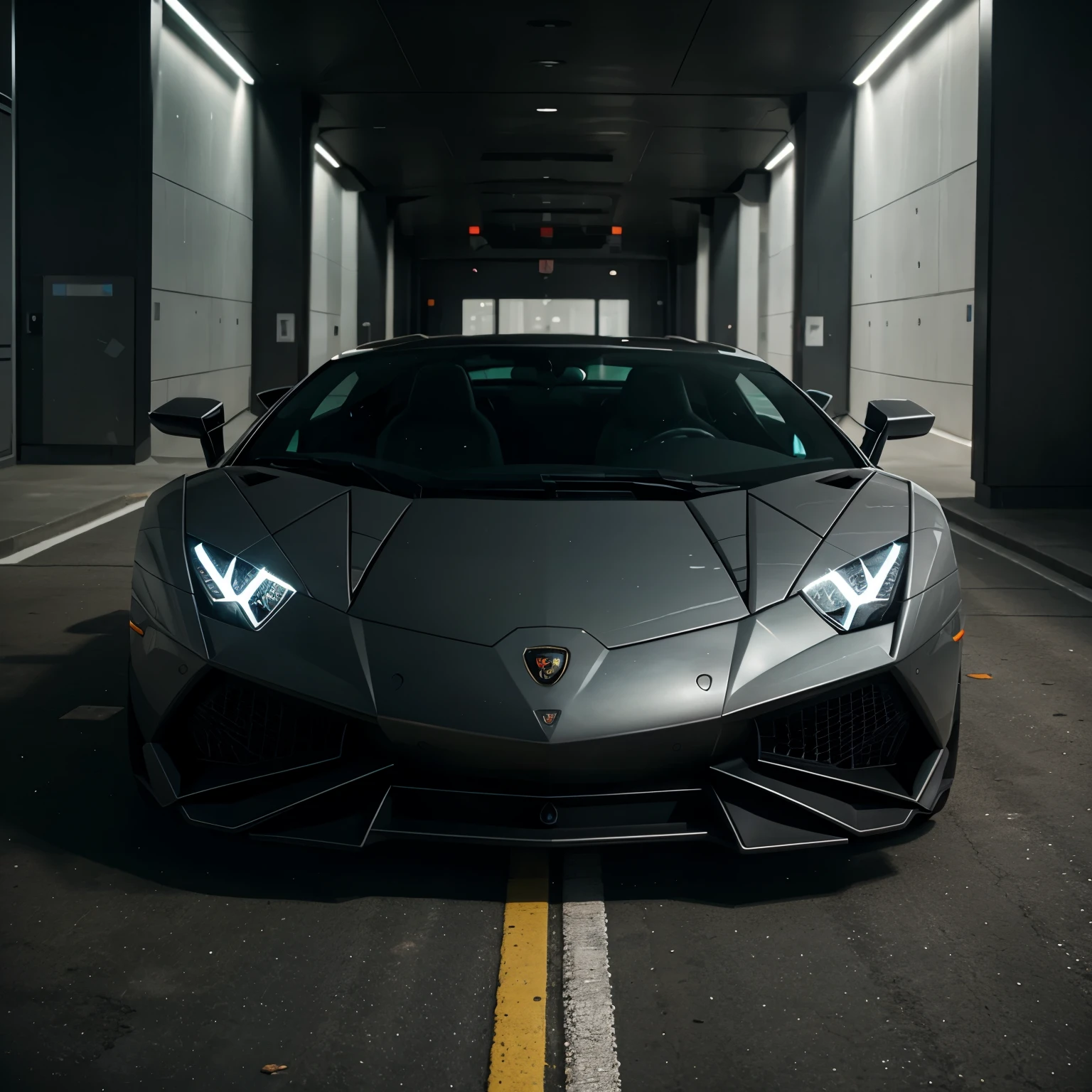 Create a futuristic Lamborghini