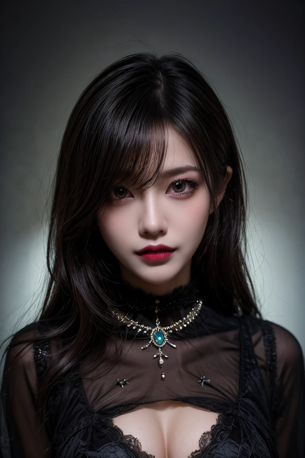 (highest quality,4K,8k,High resolution,masterpiece:1.2),Very detailed,Realistic,Horror,Fine grain,Detailed lips,Horrible design,humanoid,Ominous Presence,Sparkling Gems,Otherworldly beauty,Ominous look,Dark atmosphere,A devilish figure,Malicious Aura,Dazzling Jewels,Mysterious glow,Dark Environment,Otherworldly entities,Sharp corners,Sharp Fangs,superpower,Glowing Eyes,ominous silhouette,Ominous Presence,Sharp Claws,Mysterious Background,Distorted features,Shimmering armor,Frightening Signs,haunting visage,Malicious witch,Creepy Appearance,Spectral brilliance,Terrifying Demon,Ominous horn,Malicious smile,Awe-inspiring sights,Fear-inducing features,Lurking Shadow,Terrifying Charm,Magical Jewelry,Evil incarnate,Exquisite detail,Demonic magic