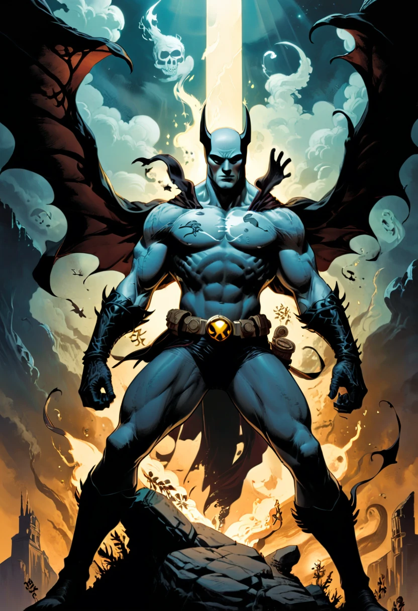 (masterpiece, best quality, Professional, perfect composition, very aesthetic, absurdres, ultra-detailed, intricate details:1.3), by Mike Mignola
