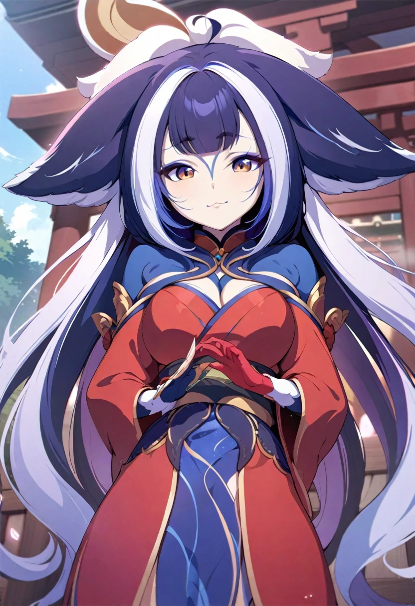 (shylily/(Twich/):1.5),(masterpiece:1.2),(best quality:1.2),(Cute girls),,(crimson pupils:1.15),long hair,Long braids,Fair skin,Seductive smile,red rhombus crystal,red bird feathers,Empty eyes,Blood-red lips,(Starry Sky Cloak:1.4)The sleeves are extra-long,Red bird feather headdress,Fire burned hair,White Cloud,A sea of red leaves and vines,Dream bubbles,Black nails,Silver Crown,Red Apple,Purple grapes,red lotus,Leather Clothing,Black handguards,Red leggings