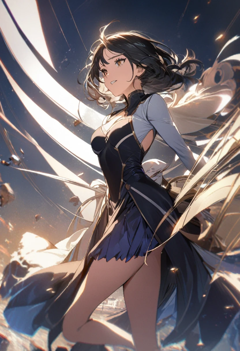 (shylily/(Twich/):1.5),(masterpiece:1.2),(best quality:1.2),((Ultra Detailed))、(Implications)、((Extremely refined))、Dynamic Angle、a smile、floating、(Beautiful and delicate eyes)、(Detailed lighting) (1 Girl)、solo、floating_hair、Radiant eyes、The wind is blowing、Adam、Tarot、One world