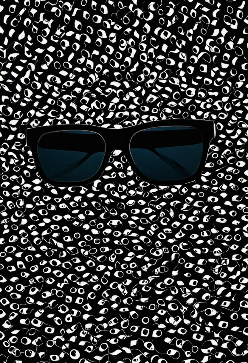 make an image of a sunglasses equipped with a camera and headphones for the visually impaired