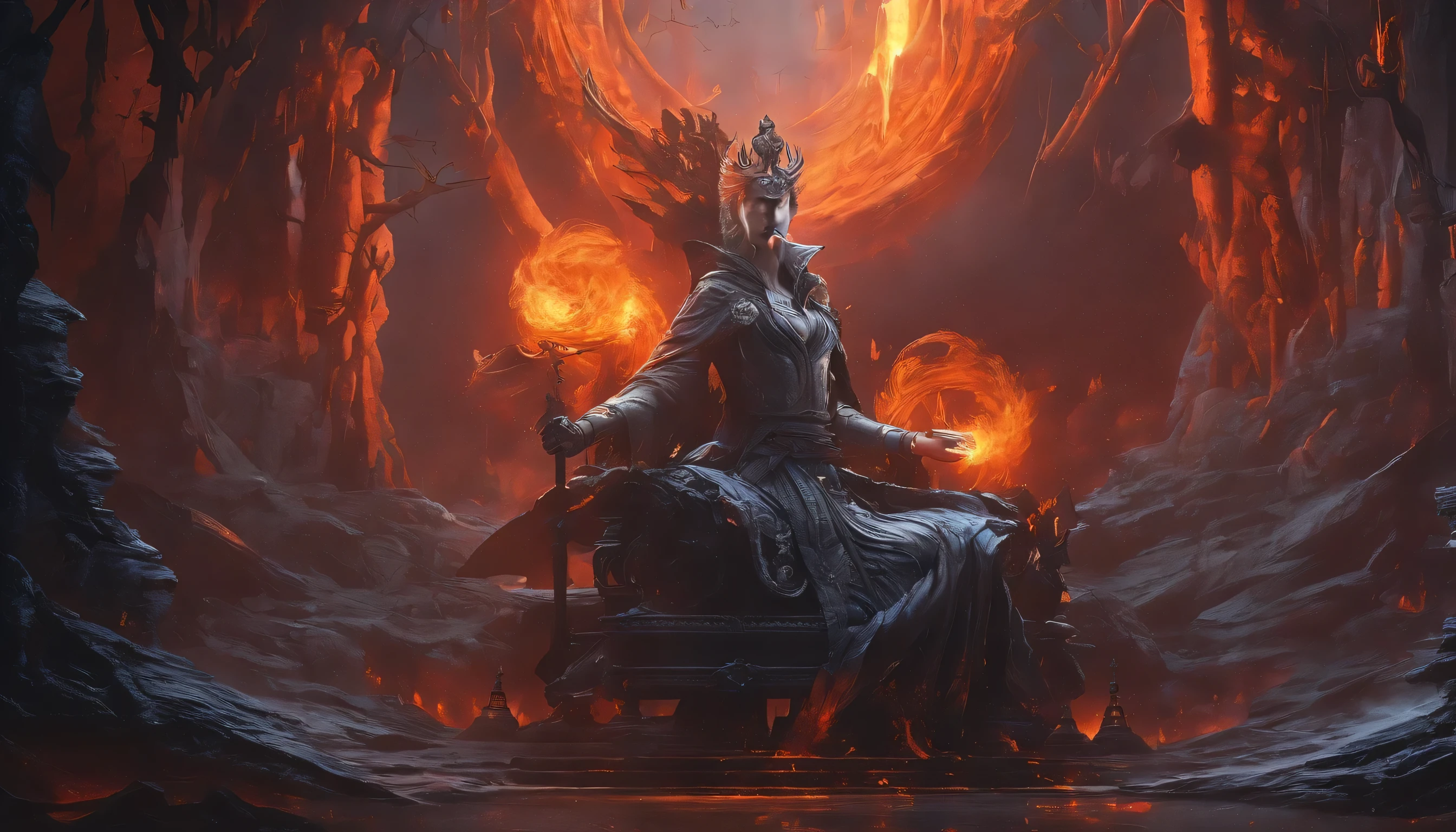 Best quality,4K,8K,High accuracy,Masterpiece:1.2),Very detailed,(real,photoreal,photo-real:1.37),Detailed bull head in the shape of a skull,1 torch is lit on each side of the entity,The flames are amazing,mysterious atmosphere,An ancient and mysterious entity,Dark and haunting background,Dramatic lighting,Fine technical details,Ominous and strange atmosphere,A mesmerizing and captivating work of art,An impressive and stunning combination,A majestic and powerful presence,Expertly rendered textures,A sublime and chilling sight,A captivating and mysterious subject,Strong symbolism,An imposing and ominous figure,The color palette is subtle and atmospheric,An ethereal and otherworldly essence,Artistically styled flames,Dark and mystical tones,Skillfully executed shapes and forms,Impressive attention to detail,Vibrant and intense colours,Fire streamed from his eyes,Impressive contrast between light and shadow,A supernatural and mysterious aura,The images are breathtaking and evocative,The atmosphere is haunting and stunning,An enchanting and immersive experience.