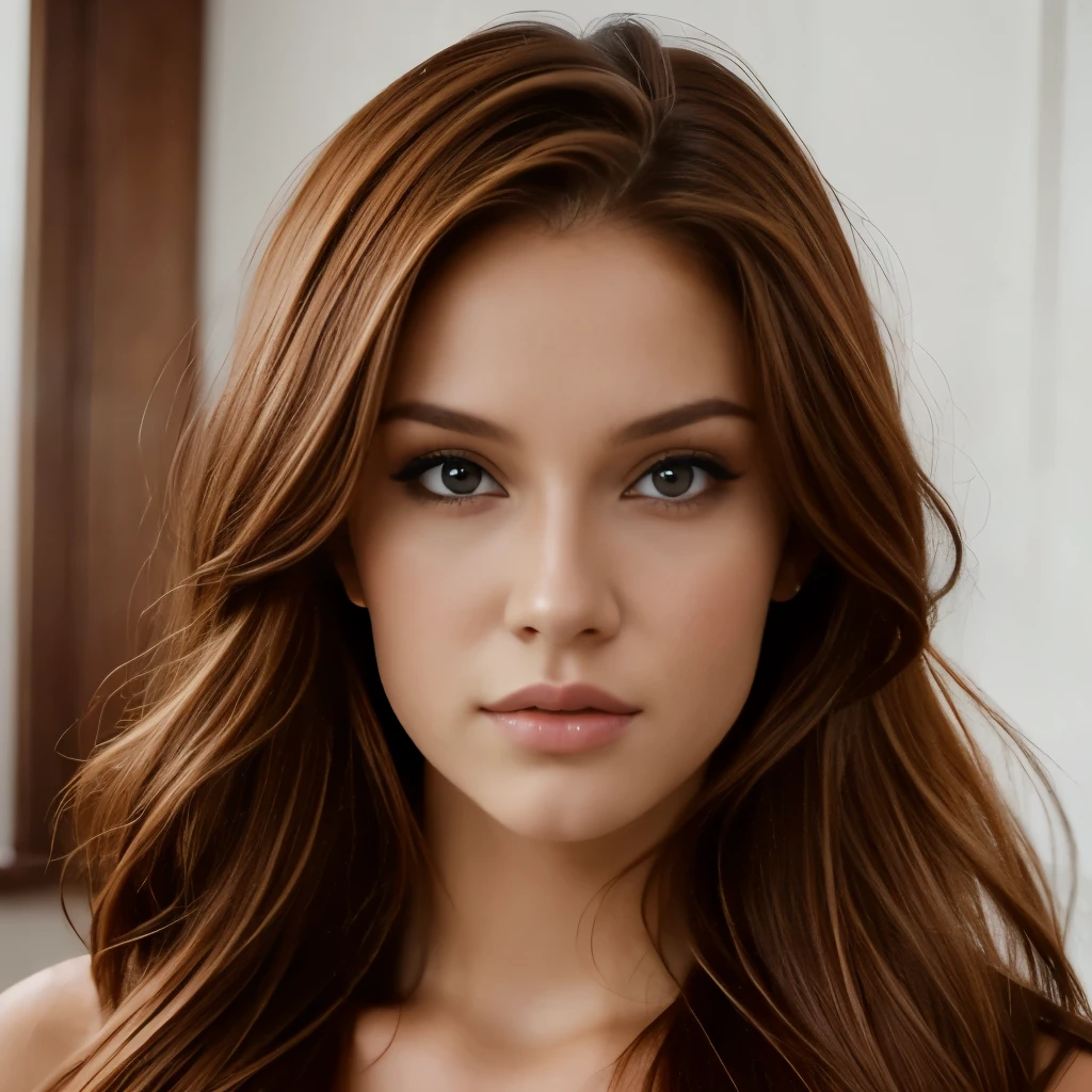 Chica pelirroja latina, Nordic model, 23-year-old blonde model, modelo rubia mirando a la camara, mujer de rostro hermoso, mujer de cabello largo, 