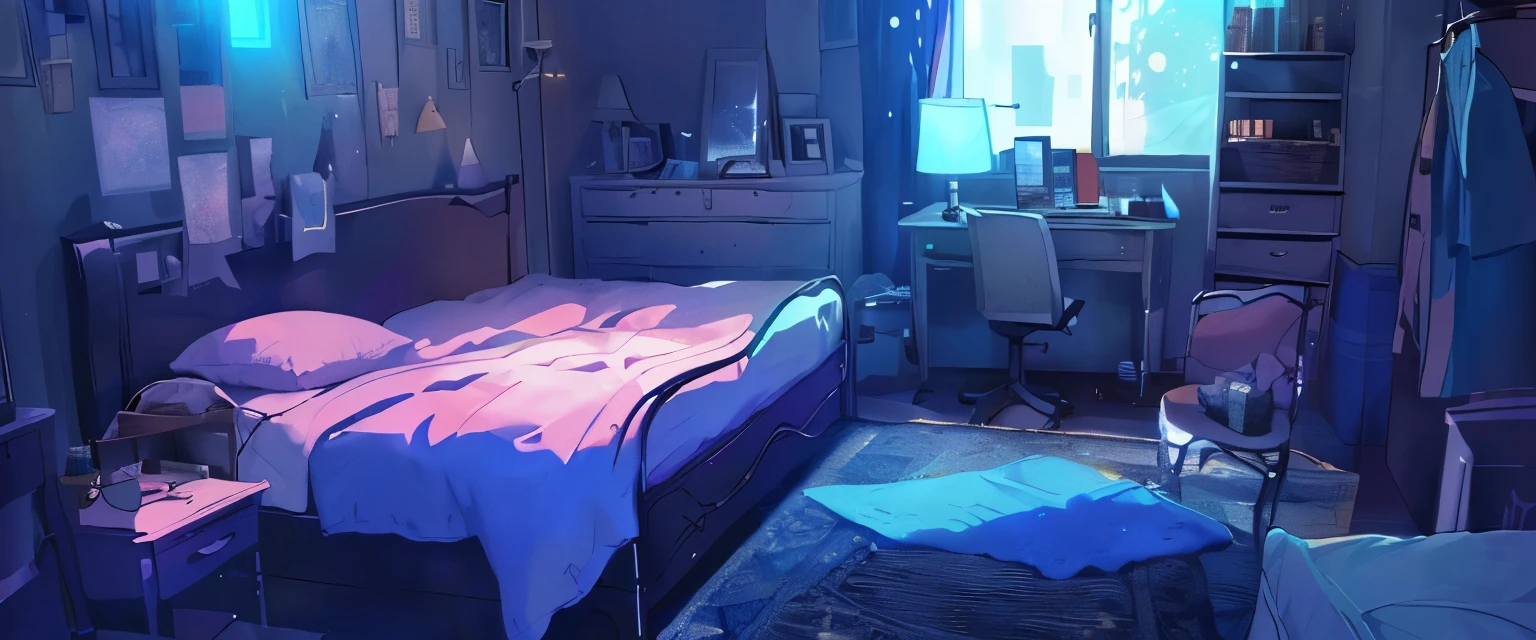 (((There is a bed in a room lit by the sun......))), chambre d'adolescent cyberpunk, fond de chambre personnelle,((( Cyberpunk room during the day))), chambre d'enfant cyberpunk, fond d'anime Art, Chambre lumineuse, in a cyberpunk-themed room, fond d'anime, fond de chambre, well-lit room, Chambre de style RPG Maker, chambre confortable, animated aesthetic, l'appartement cyberpunk, chambre dans le studio Ghibli、High lighting、(((well-lit room)))、CHAMBRE LUMINEUSE