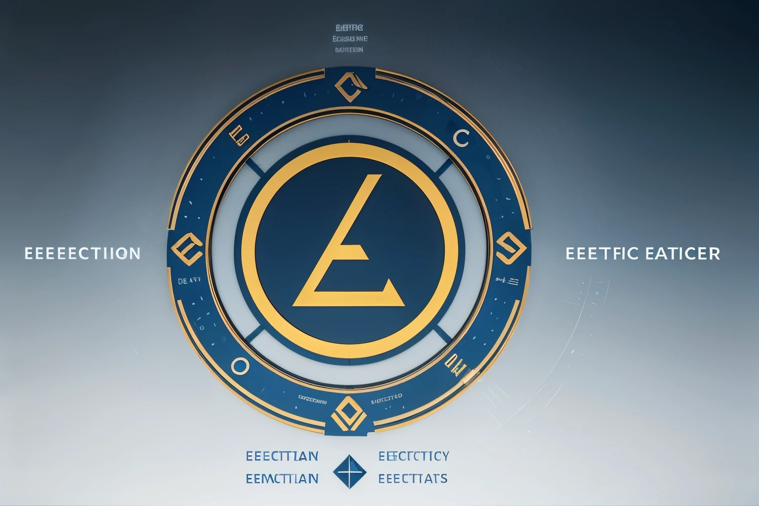 a logo for a congress of the Faculty of Electrical Engineering, where it includes the letters F.I.E. and make it modern with shades of blue, light blue and yellow. and insert electrical components such as resistors, capacitors, antennas, transistors, etc. In the design 2D paint
