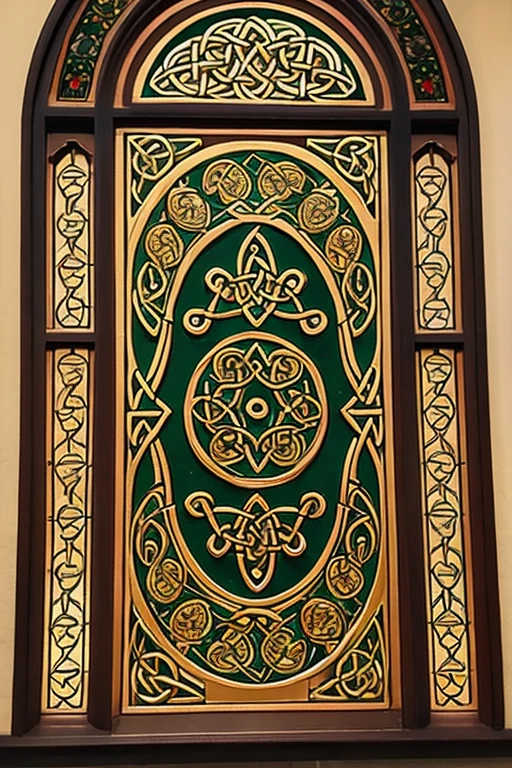 celtic woven ornamentic, medieval style, without human figures