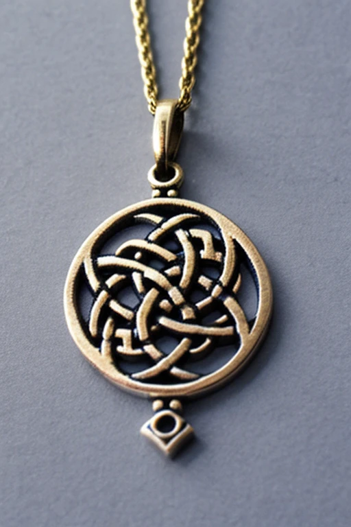 celtic woven ornamentic, medieval style, without human figures, pendant